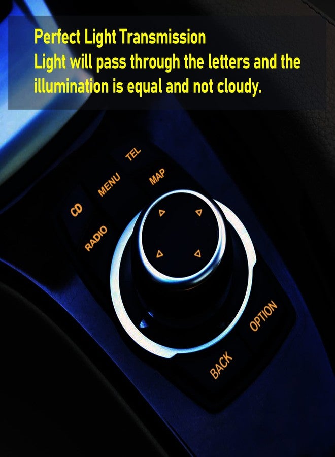 Jaronx أزرار متوافقة مع نظام iDrive من جارونكس، بديل لأزرار التحكم في نظام iDrive للوسائط المتعددة من BMW لطرازات 1' E81 E82 E88/3' E90 E92 E93/5' E60 E61/6' E63 E64/X1 E84/X5 E70/X6 E71 (مجموعة من 7 قطع) - Image 5